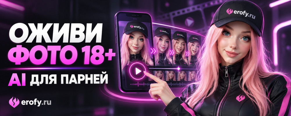Erofy | Нейросети 18+: Оживи фото 18+ &mdash; AI для парней с оживлением фотографий 18+ онлайн
