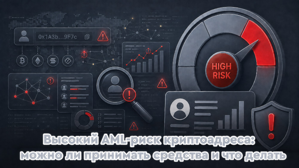 Алексеев Никита: Высокий AML-риск криптоадреса: можно ли принимать средства и что делать