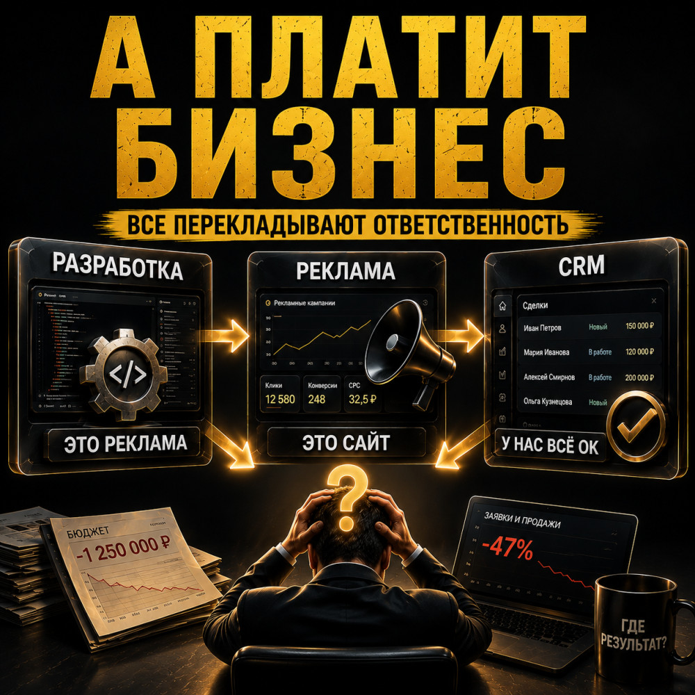 Веб-Эталон: Разработка винит рекламу. Реклама винит сайт. А платит бизнес