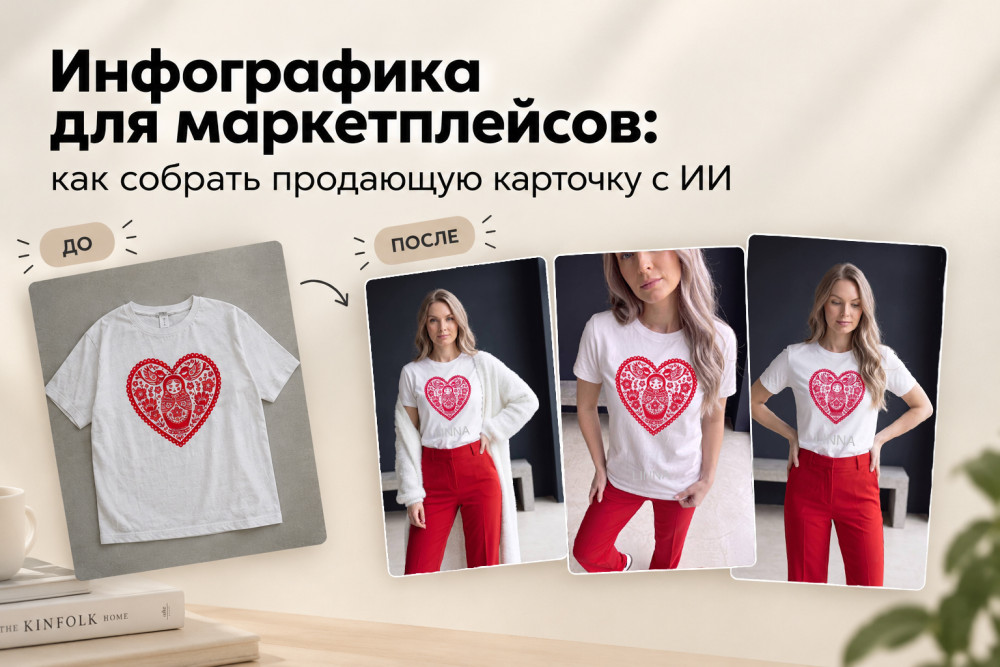 Linna Media: Инфографика для маркетплейсов: как собрать продающую карточку с ИИ