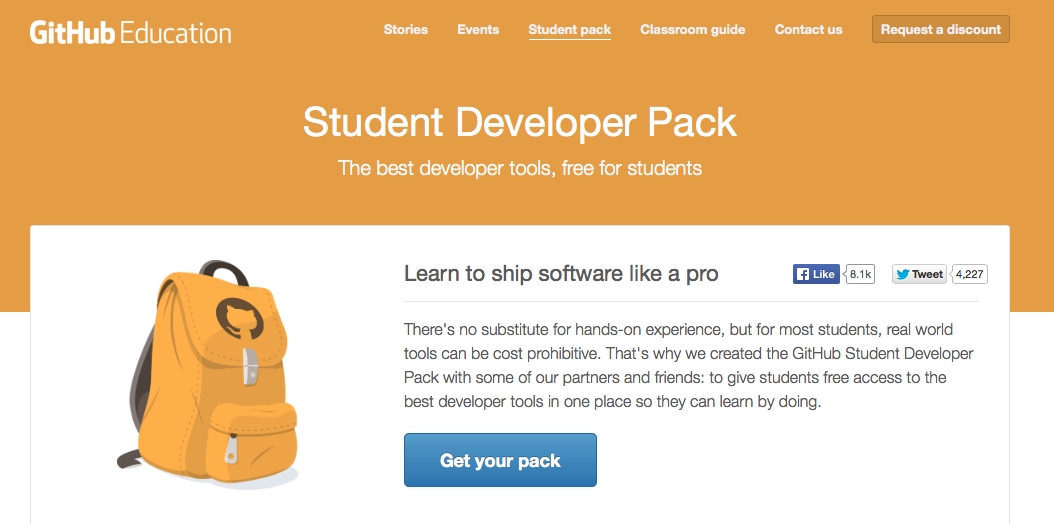 GitHub и бесплатные инструменты для разработчиков-студентов