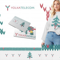 Айдентика для оператора связи Yolka Mobile