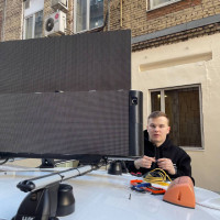 Проведен запуск системы управления экраном и сбором данных