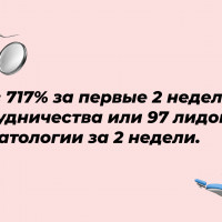 ROI в 717% за первые 2 недели сотрудничества