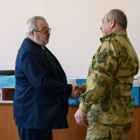 В омском ОМОН состоялась встреча ветеранов с действующими сотрудниками отряда