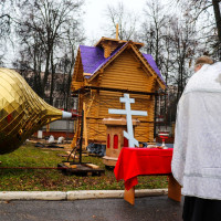 В Управлении Росгвардии по Республике Марий Эл освящены купол и крест для строящейся часовни