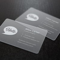 Прозрачные визитки