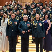 В Новосибирске военные музыканты Росгвардии приняли участие в фестивале «Парад духовых»