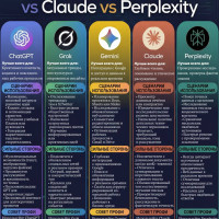ChatGPT vs Grok vs Gemini vs Claude vs Perplexity: сравнение лучших ИИ-ассистентов в 2026 году