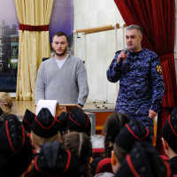 Представитель Росгвардии приняли участие в открытии месячника оборонно-массовой и военно-патриотической работы в школе № 19 г. Йошкар-Олы