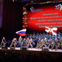 Академический ансамбль песни и пляски Росгвардии выступил в Новосибирске в рамках юбилея ведомства