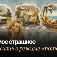 Самое страшное — не маленькая зарплата. Самое страшное — жизнь в режиме «потом»