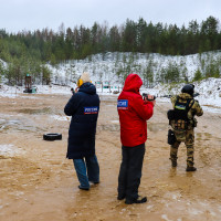 В Марий Эл съёмочная группа ГТРК оценила боевую выучку спецназа Росгвардии в сложных погодных условиях