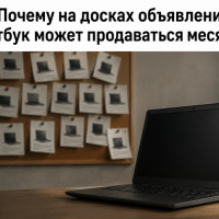 Почему ноутбук может висеть на досках объявлений месяцами