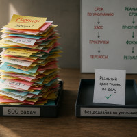 500 задач без автоматических дедлайнов: что произошло, когда я перестал назначать сроки по привычке